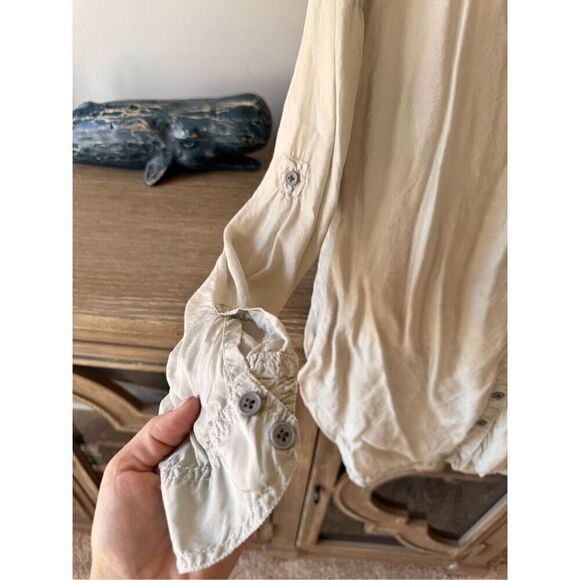 Johnny Was Pete & Greta Green Button Down Shirt Size Small - Picture 3 of 10